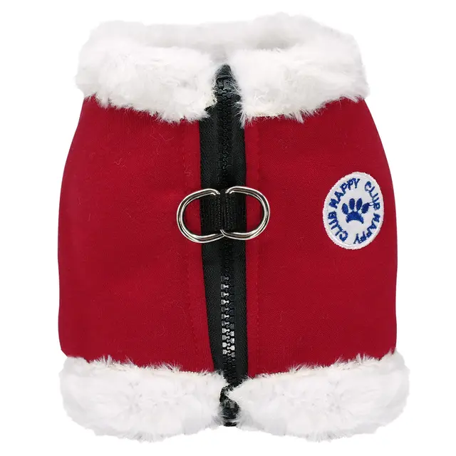 New dog winter plus cashmere chest strap Red - Shop at LoveMi