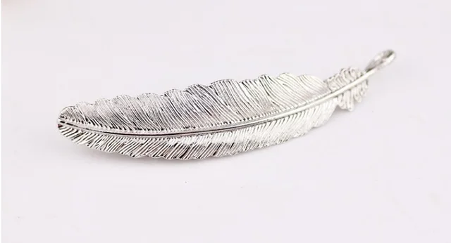 Boho Metal Leaf Hair Clip Barette Silvery - Shop at LoveMi