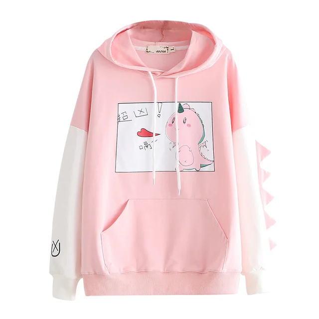 Sweet print autumn and winter sweater Pink - Shop at LoveMi