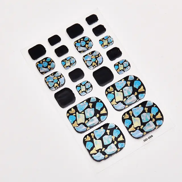 Nail Sticker Foot Nail Sticker Gd008 - Shop at LoveMi