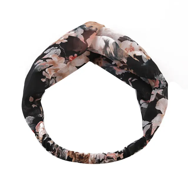 Knot cross hair band female Headband Black - Shop at LoveMi