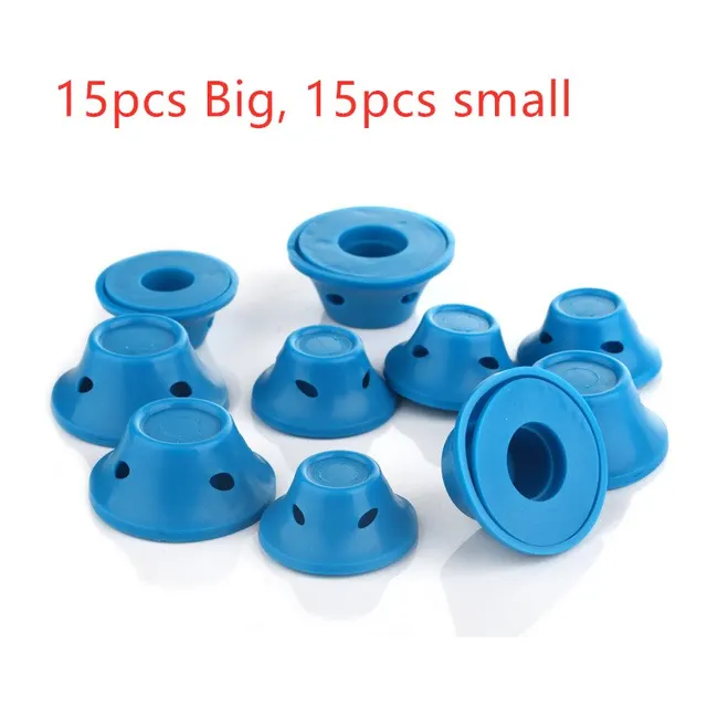 Soft Rubber Magic Hair Care Rollers Silicone Hair Curlers No Heat Hair Styling Tool 15S And 15L Blue - Shop at LoveMi