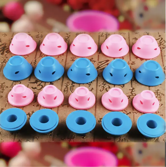 Soft Rubber Magic Hair Care Rollers Silicone Hair Curlers No Heat Hair Styling Tool 5S 5L Blue And 5S 5L Pink - Shop at LoveMi
