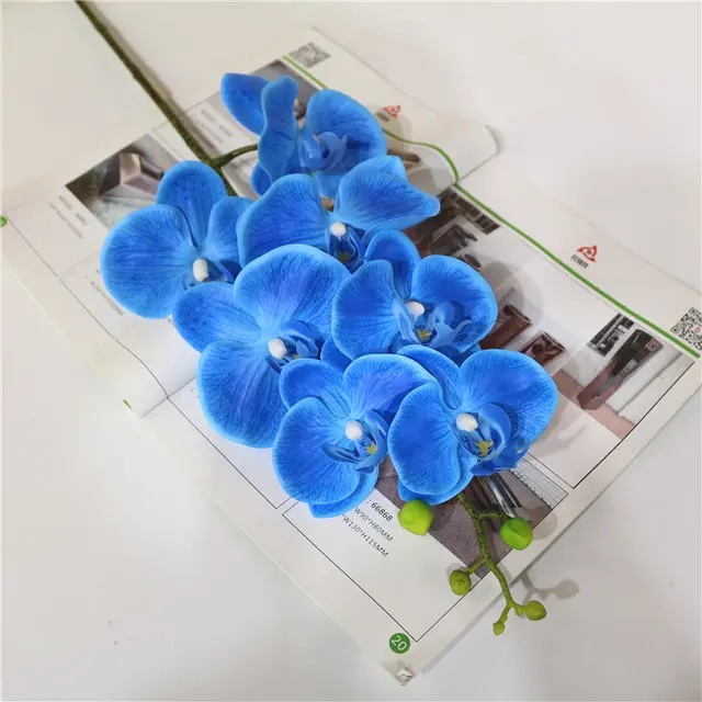 7 phalaenopsis artificial flowers Dark Blue - Shop at LoveMi