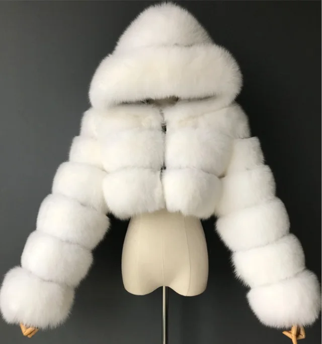 New Winter Faux Fur Coat for Women White - Shop at LoveMi