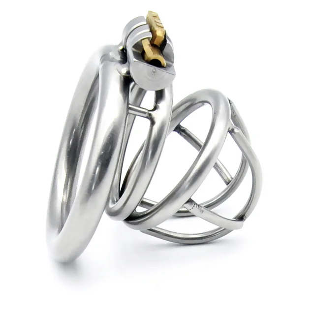 Prison bird metal stainless steel chastity lock sex toy 45Mm - Shop at LoveMi