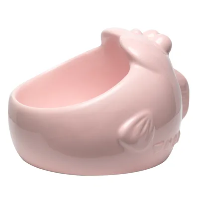 Pet bowl bunny ceramic cat food bowl Pink Fish - Shop at LoveMi