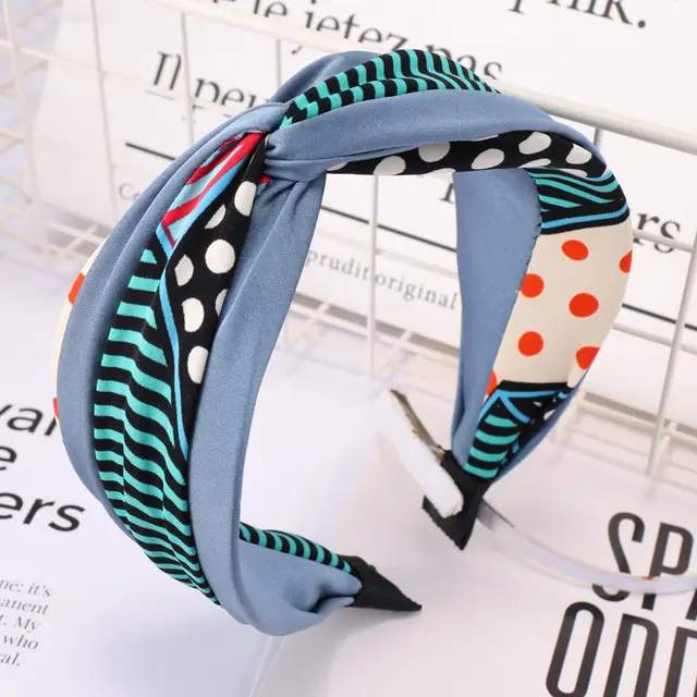 Women's broadside polka dot stitching hair band 1Style - Shop at LoveMi