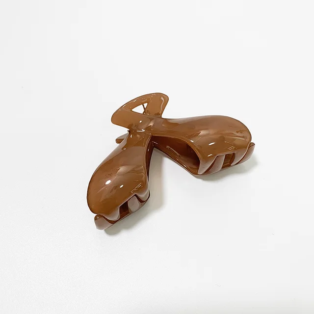 The temperament of large Korean hair clip Brown - Shop at LoveMi