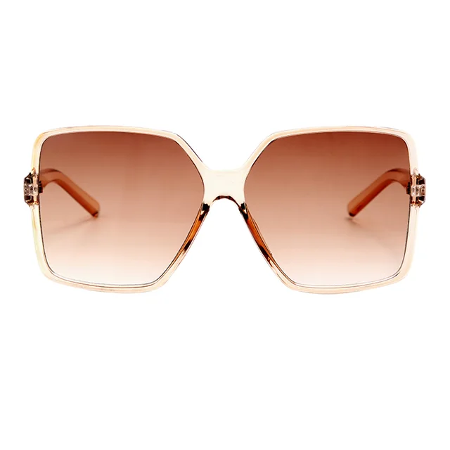 European and American large frame sunglasses Champagne - Shop at LoveMi