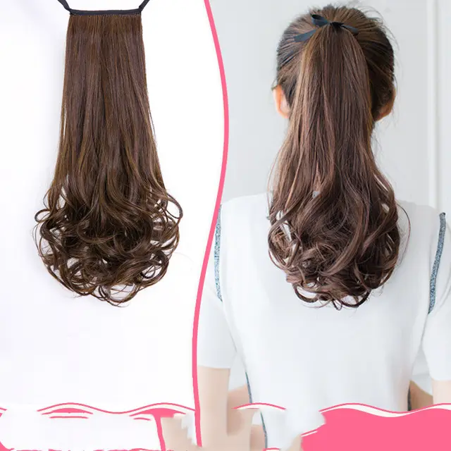 Ladies Wig Ponytail Light Brown - Shop at LoveMi