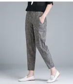 Striped Turnip Pants - Grey