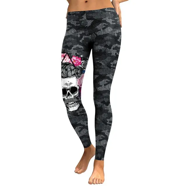 Black Camo Skull Leggings - Shop at LoveMi