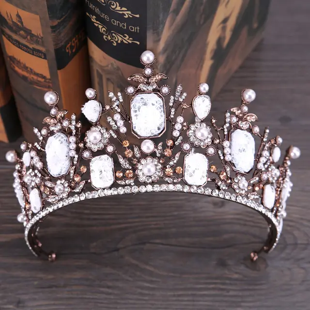 Wedding Dress Lace Rhinestone Hair Accessories 1 Patina - Shop at LoveMi