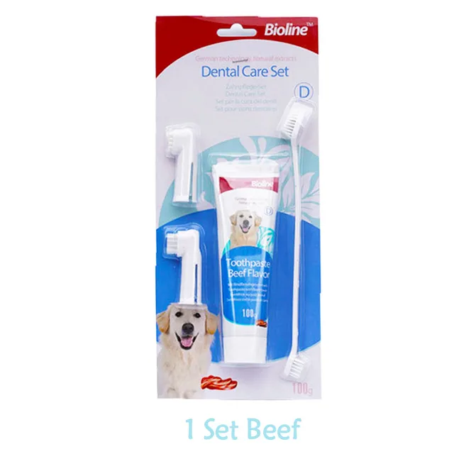 Dog toothpaste for pet toothpaste Set Of Beef - Shop at LoveMi