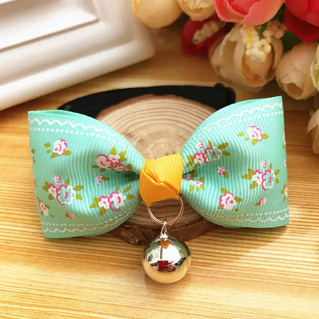 Pet dog bow tie Teddy cat bow tie Green - Shop at LoveMi