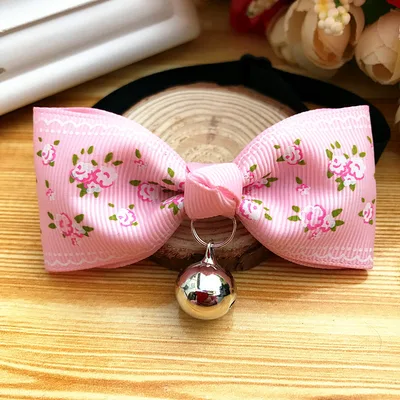 Pet dog bow tie Teddy cat bow tie Pink - Shop at LoveMi