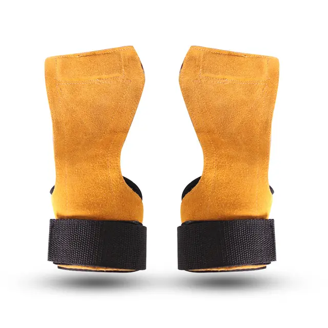 Cowhide palm guard fitness palm hand equipment Yellow No Logo - Shop at LoveMi