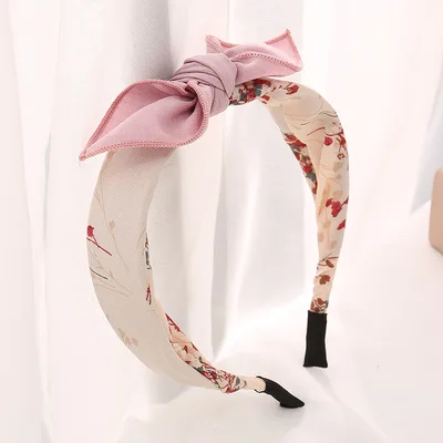 Bow Tie Headband Adult Middle School Student Cute Headband Beige - Shop at LoveMi