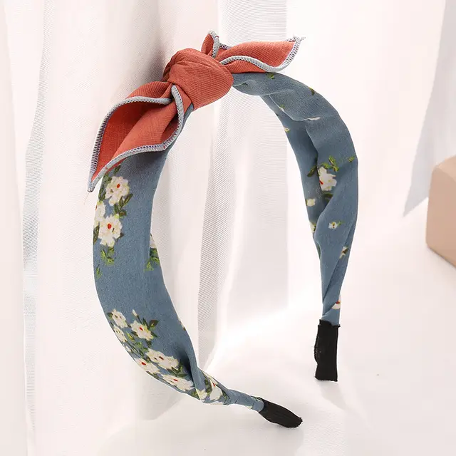 Bow Tie Headband Adult Middle School Student Cute Headband Blue - Shop at LoveMi