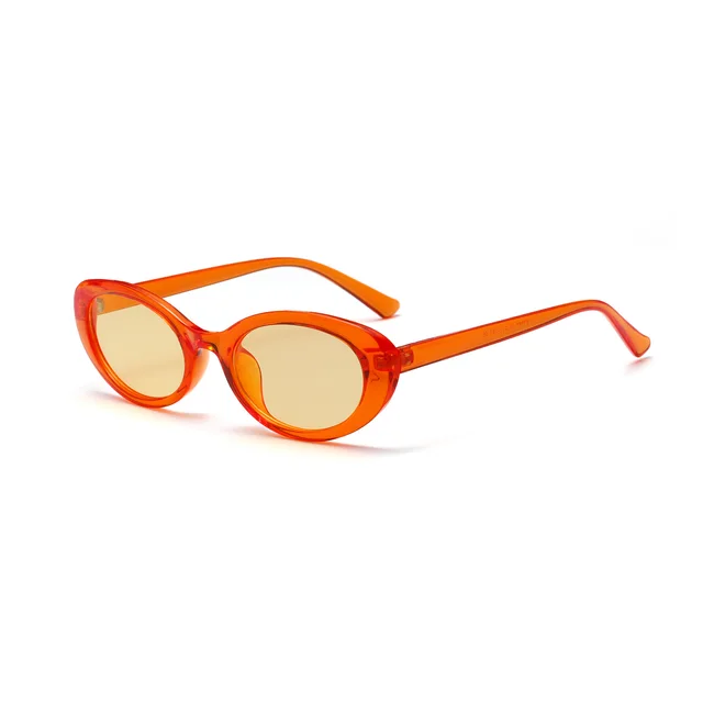 Candy color small frame sunglasses Yellow - Shop at LoveMi