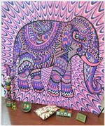 Elephant Mandala Tapestries - 16 Style-M