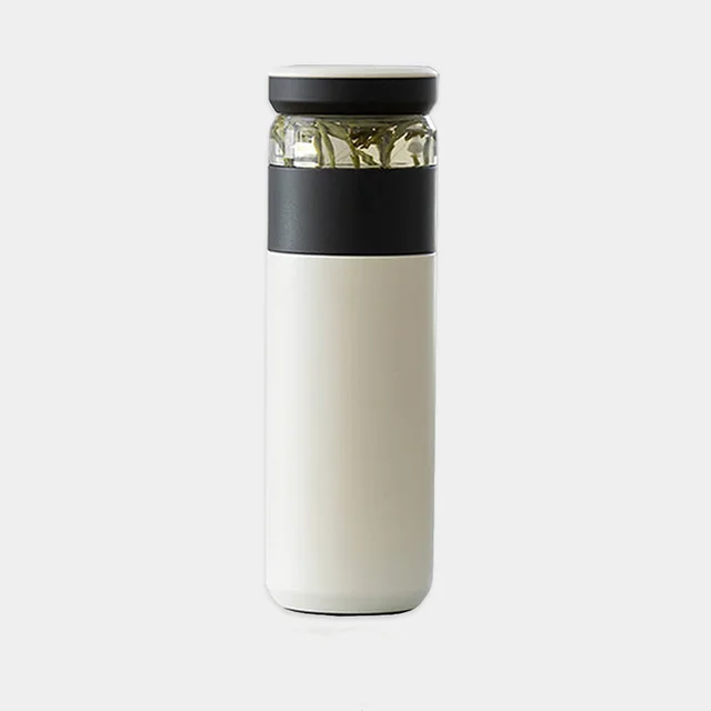 Portable large capacity tea separation cup White - Shop at LoveMi