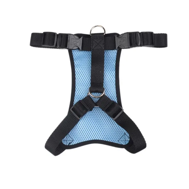 Pet car seat belt dog's reflective chest back seat belt retractable seat belt Blue - Shop at LoveMi