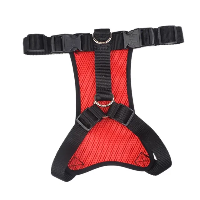 Pet car seat belt dog's reflective chest back seat belt retractable seat belt Red - Shop at LoveMi