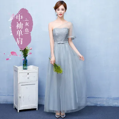 Bridesmaid Long Dress, Summer Dress,Evening Dress Grey - Shop at LoveMi