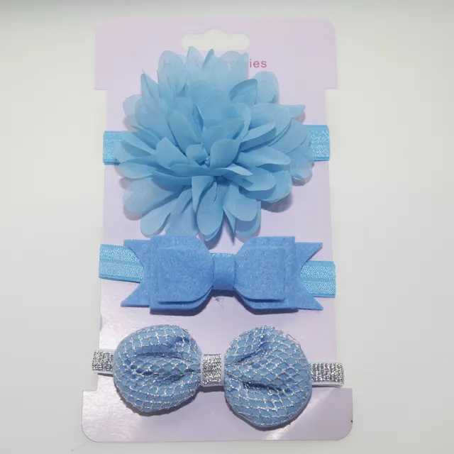 Fashion Korean head flower headband headdress - Light Blue