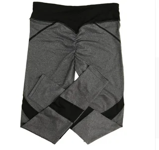 Slim Yoga Pants Heart Shape Hip - Black