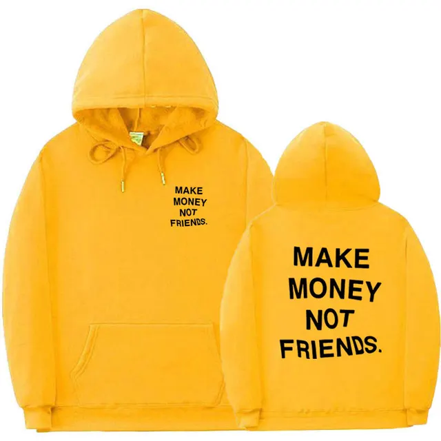 Hooded Sweater For Men And Women Fall Winter Fleece Sweatshirt Jacket Yellow Ms591 - Shop at LoveMi