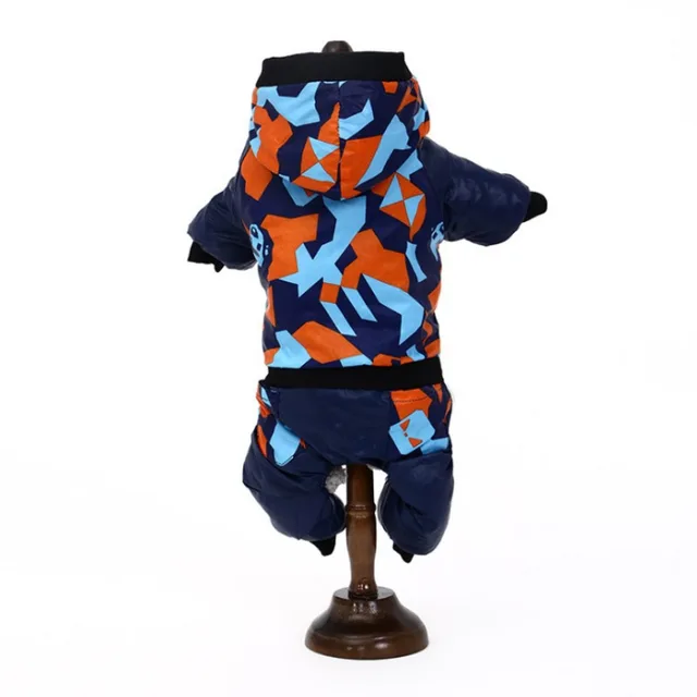 Four legged cotton padded clothes for dogs Blue - Shop at LoveMi
