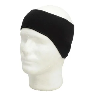 Winter Running Horsetail Hole Earmuffs Windproof and Cold Earmuffs - Black