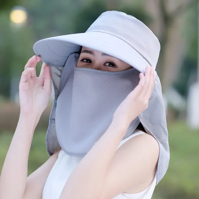 Hat female covering summer UV protection Grey - Shop at LoveMi