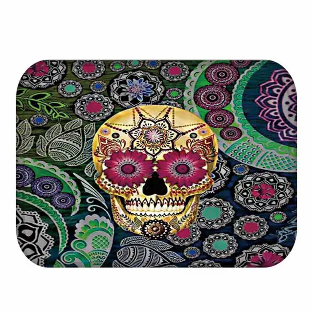 Skull coral velvet doormat 6Style - Shop at LoveMi