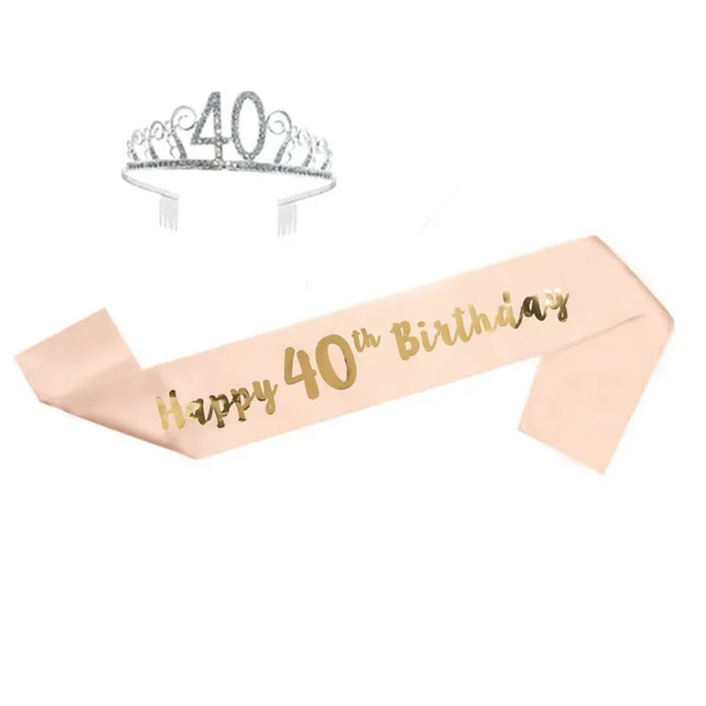 Birthday Party Single Layer Bronzing Shoulder Strap Etiquette Strap Stylea - Shop at LoveMi