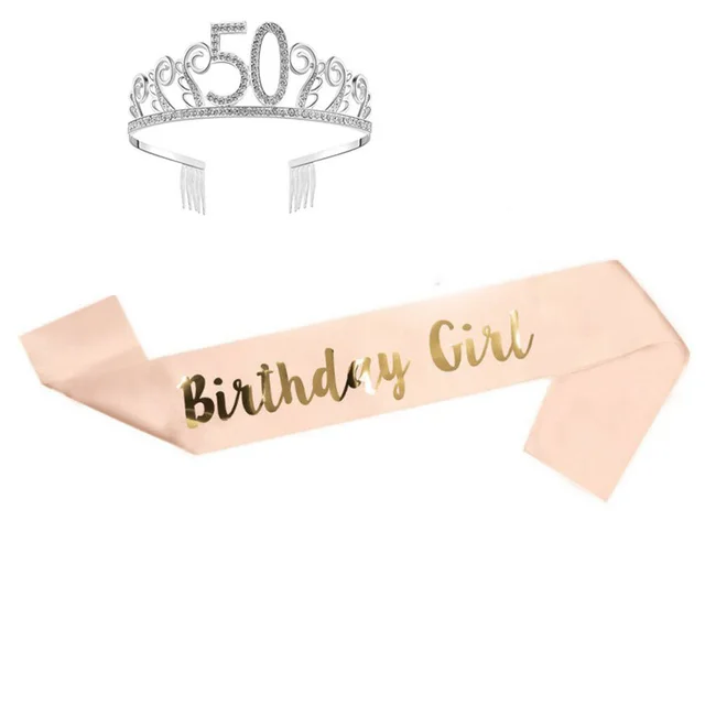 Birthday Party Single Layer Bronzing Shoulder Strap Etiquette Strap Styleb - Shop at LoveMi