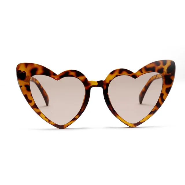 Love Sunglasses Big Heart Sunglasses Europe and America Popular Heart Shape Glasses Tortoiseshell - Shop at LoveMi