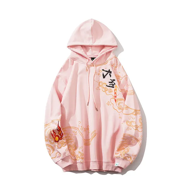 Dasheng Hooded Sweater Men's Loose Country Pink - Shop at LoveMi