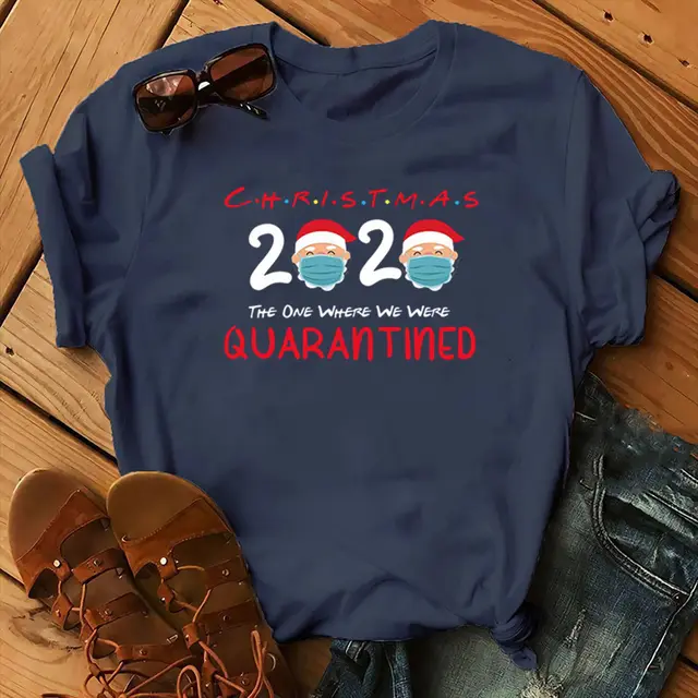 Women's Christmas animal flower short sleeves Dark Blue - Shop at LoveMi