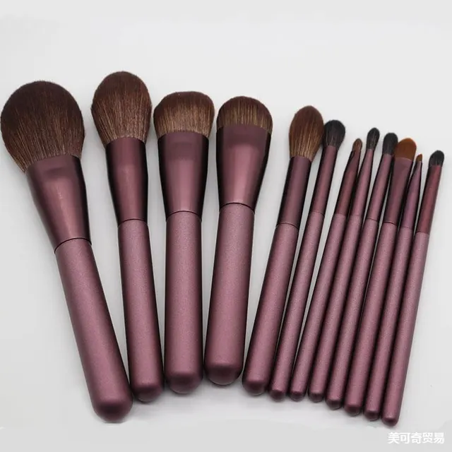 12 small grape beginner makeup brush sets Bare Brush - Shop at LoveMi