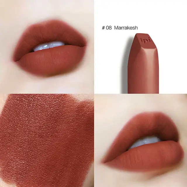 Matte matte white lipstick Red Brown Maple Leaf - Shop at LoveMi