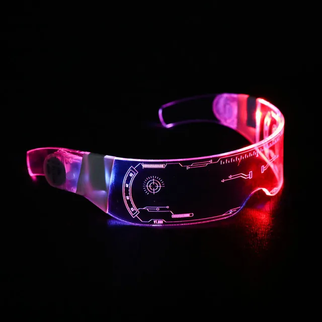 LED luminous super cool eye protection Transparent - Shop at LoveMi