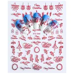 Nail decal jewelry - G046 Red