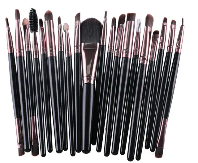 Makeup brush set loose powder brush blush brush eye shadow brush Black Rod Coffee Tube - Shop at LoveMi