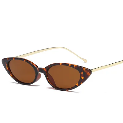 New cool cat eye sunglasses Leopard Tea - Shop at LoveMi