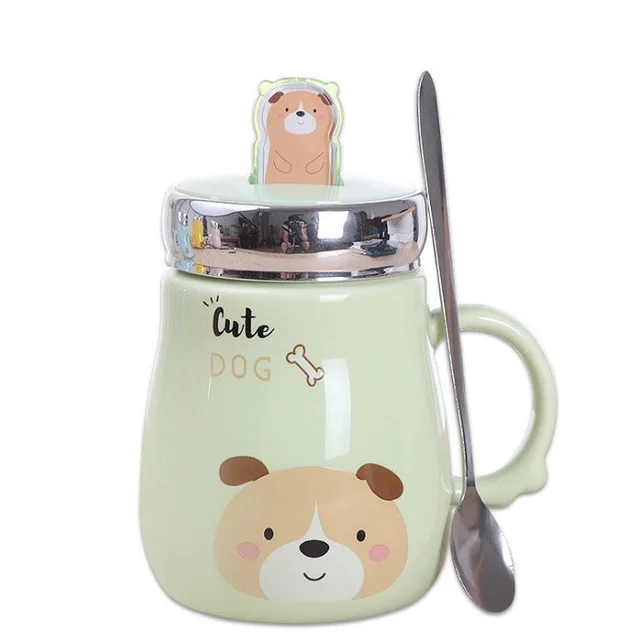 Cute ceramic cup creative mug Green - Shop at LoveMi