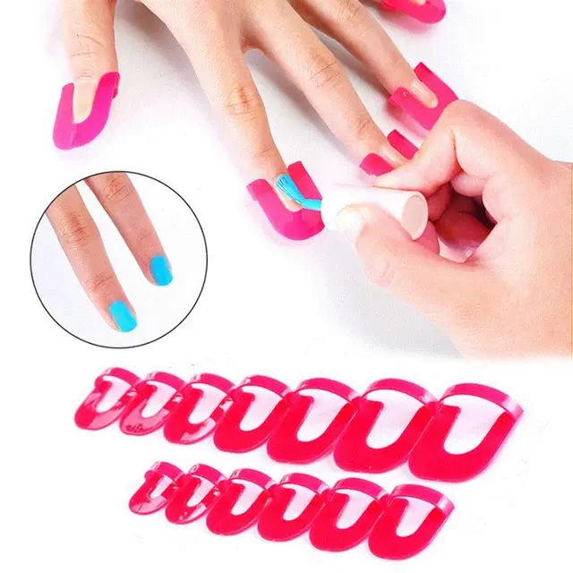 French printing nail polish model clip Rose Red - Shop at LoveMi